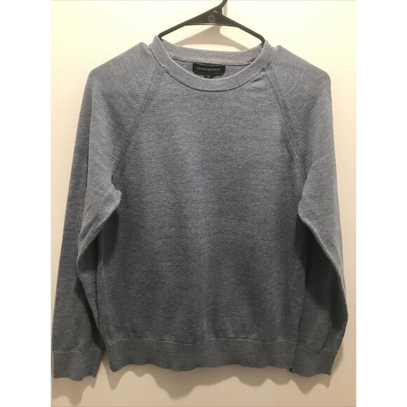 Banana Republic Other - Banana Republic Mens Size Small Blue Crew Pullover Sweater Long Sleeve